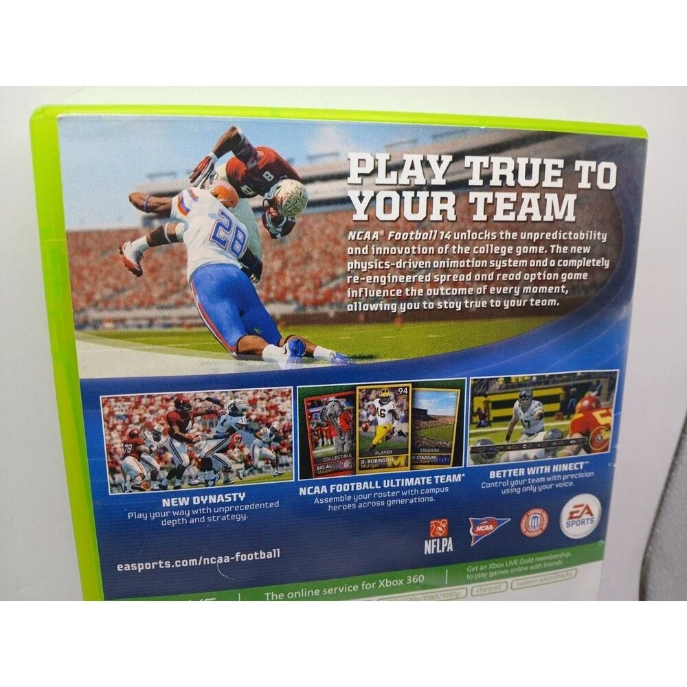 NCAA Football 14 (Microsoft Xbox 360) Case Only - NO DISC OR MANUAL, ONLY INSERT
